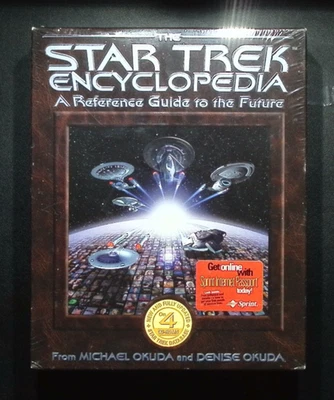 The Star Trek Encyclopedia: A Reference Guide to the Future (PC, 1997) - BIG BOX - Image 1 of 2