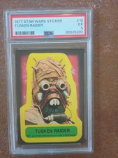 1977 Star Wars Sticker Tusken Raider #10 PSA Graded EX 5