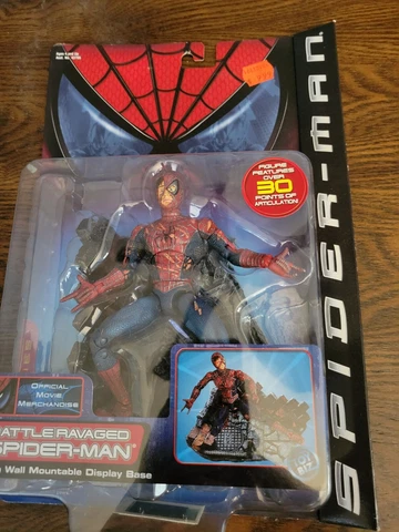 2002 Battle Ravaged Spiderman Movie Action Figure - NEW Cover