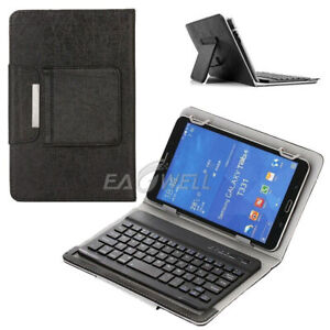 For Samsung Galaxy Tab E 8.0 9.6" T560 T560NU T377 Leather Case Keyboard Cover