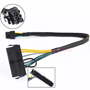 ATX Power Supply Cable 24pin to 6pin For DELL Optiplex 5880 7050 7080 V3667 30CM - Picture 1 of 11
