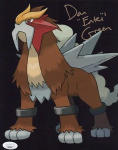 Pokémon - Dan Green signed Entei 8x10 photo JSA COA - Picture 1 of 4