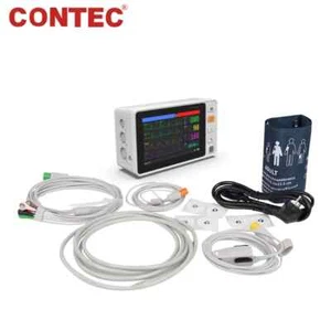 Portable Vital Signs Patient Monitor 5" Touch Screen ECG NIBP SPO2 RESP TEMP PR - Picture 1 of 9