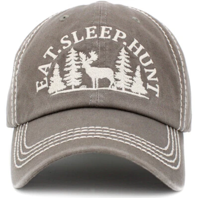 Gorra de béisbol vintage de caza al aire libre sombrero de papá de mezclilla ajustable envejecida Foto 1 de 3