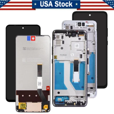 LCD Touch Screen Digitizer Frame Replacement For Motorola Moto One 5G Ace XT2113