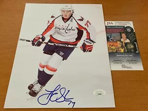 T.J. Oshie Capitals Hockey firmato auto 8x10 FOTO JSA COA - Foto 1 di 2