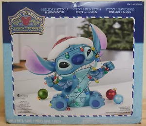 NEW Jim Shore Folk Art 16” H Holiday Lilo and Stitch Christmas Lights Figure - Picture 1 of 2