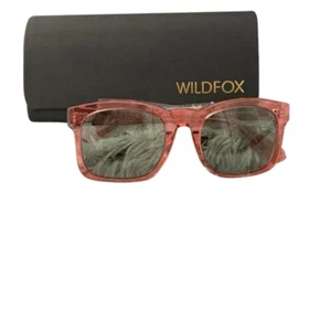 New Wildfox Pink Sunglasses Monroe Blush Plastic Womens Green Lense 90s - Picture 1 of 5