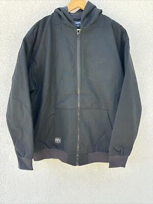 Nueva Chaqueta Jeff Staple Negra Forrada de Lona Cremallera Completa con Capucha 2X Precio de venta sugerido por el fabricante $124 Foto 1 de 4