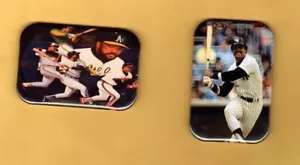 REGGIE JACKSON 2 MAGNETS OR , PINBACK 2"X3" W/ ROUNDED CORNER - Picture 1 of 5