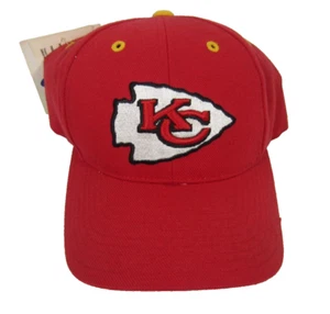 LOGO 7 Vintage Kansas City Chiefs Hat Snapback DEADSTOCK Twill Wool Blend NWT - Picture 1 of 14