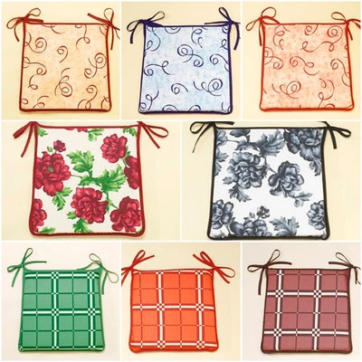 CHARLOTTE ANDERSEN Luxus Küche Gartenstuhl Kissen Sitzpolster mit Krawatten Reißverschluss abnehmbare Abdeckungen