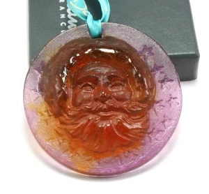 DAUM SANTA CLAUS 1997 PATE DE VERRE GLASS CRYSTAL CHRISTMAS ORNAMENT DE NOEL - Picture 1 of 5