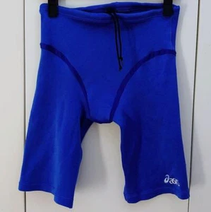 Asics Competitive Swimsuit Practice L Size Blue Swimming Resistance - Picture 1 of 6