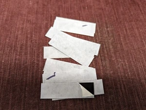 lote de 15 piezas trofeo placas de grabado 3/4" x 2 1/2" latón esmaltado negro - Imagen 1 de 1