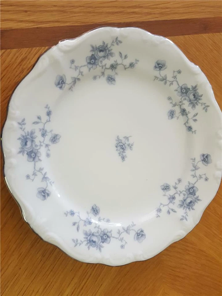 Guirnalda azul vintage Johann Haviland Baviera Alemania 6 1/4" plato de mantequilla de pan Foto 1 de 1