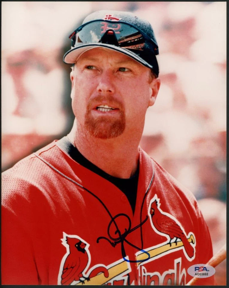 MARK McGWIRE signed 8x10 photo (Cardinals - autograph) PSA/DNA certified - Image 1 of 1