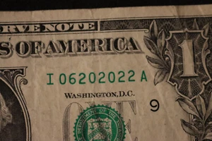 [20. Juni 2022] [2. Juni 2022] One Dollar Fancy Birthday Note SN I 06202022 A - Bild 1 von 3