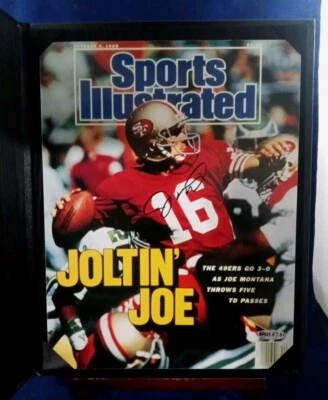 Joe Montana Upper Deck Authenticated Autographed Sports Illustrated Cover w/ COA - Image 1 of 4
