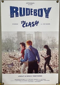 PÓSTER DE PELÍCULA RUDE BOY ROLL ORIGINAL DE UNA HOJA THE CLASH JOE STRUMMER RR22 1980 - Imagen 1 de 1