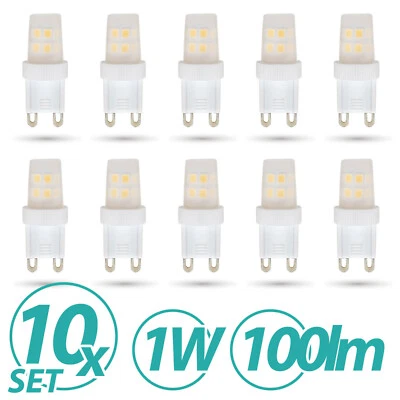 LED 10er Pack Leuchtmittel 1W G9 230V Lampen Strahler - Bild 1 von 2