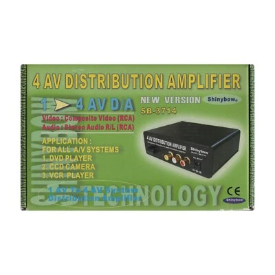Shinybow 4 AV Distribution Amplifier SB-3714 - Image 1 of 2