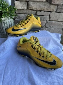 NIKE ALPHA PRO 8.5 2 TD Varsity Maize Football Cleats NikeSkin MENS-BA1 - Picture 1 of 11
