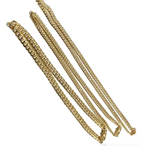 Collar de cadena de eslabones cubanos Miami de oro amarillo de 10k 6 mm-9 mm tamaño 8"-30" hueco - Imagen 1 de 15