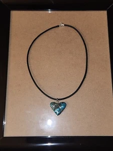 Woman's Surf Necklace with Turquoise Heart pendant - Picture 1 of 3
