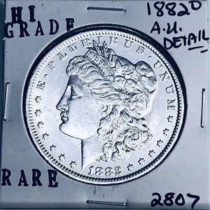 1882 O MORGAN DOLLARO D'ARGENTO ALTA QUALITÀ ORIGINALE U.S. MINT MONETA RARA 2807 - Foto 1 di 3