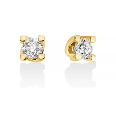 MILUNA PUNTI LUCE  ORECCHINI ORO GIALLO 18KT  E DIAMANTI REFERENZA  ERD5068G-020 - Immagine 1 di 2