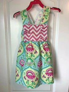 Girls Size 6 Lolly Wolly Doodle Boutique "X" Back Sun Dress Summer   - Picture 1 of 6