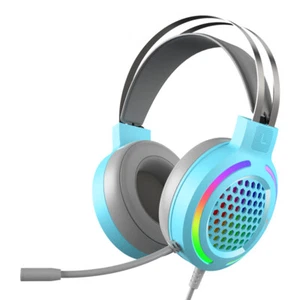 Gaming Headset LED Headphones USB Wired for PC Laptop PS4 Computer MAC With mic - Picture 1 of 34