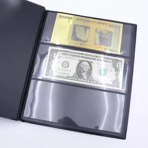 Portabanconote libro collezione album carta moneta può caricare 60 banconote fatture nuovo - Foto 1 di 8