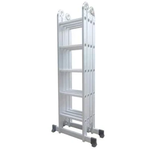 Aluminium multifunctionele ladder, trapje, steiger van 5.92 m, 20 tredes - Picture 1 of 9
