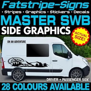 RENAULT MASTER SWB L1 GRÁFICOS PEGATINAS CALCOMANÍAS CÁMPER FURGONETA AUTOCARAVANA - Imagen 1 de 2