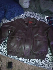 Reed Dark Brown Leather Jacket size 46L Cafe Racer 3M - Picture 1 of 10