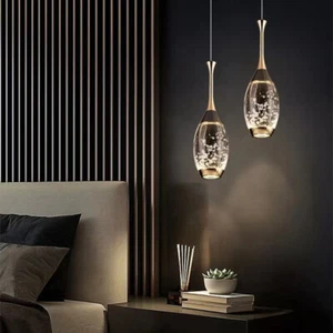 Crystal Pendant Light Kitchen Lamp Room Chandelier Lighting Shop Ceiling Lights - Picture 1 of 5