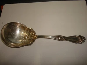 Vintage Unique 1847 Rogers Bros Silver Plate XS Triple Salad Spoon 9" Length - Picture 1 of 9
