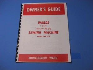 Montgomery Ward URR 279 Sewing Machine Manual - Printed - Picture 1 of 6