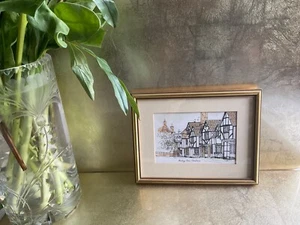 A Small Vintage Framed Water Colour Print Of “The Kings Arms” Old Amersham - Picture 1 of 7