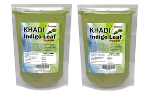 Khadi Omorose Indigo Leaf Powder For Hair (100 Grams) (Pack of 2) Total 200gm - Picture 1 of 3