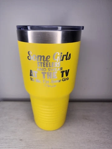 Pittsburgh Steelers Polar Camel 32oz Insulated Yellow Tumbler Cover