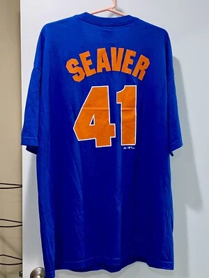 New York Mets Том Сивер No41 Majestic Cooperstown Coll. Рубашка, мужской размер 2XL, новый без этикеток - Изображение 1 из 4