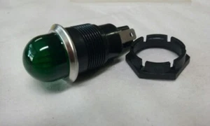 LÁMPARA INDICADORA REDONDA 12 VOLTIOS VERDE - Imagen 1 de 2