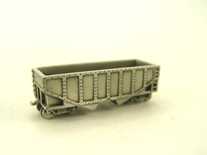 Deko Zinn Modell  Eisenbahn Wagen US Hopper   -  6,5 cm - #464  #E gebr. - Picture 1 of 3