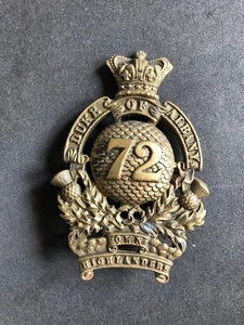 Victorian cap badge of the 72nd (Duke of Albany Own Highlanders - Picture 1 of 6