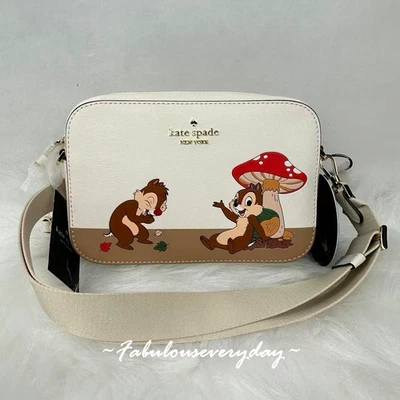 Kate Spade x Disney Chip N Dale Mini Camera Bag Crossbody KL902 Limited Edition - Image 1 of 4