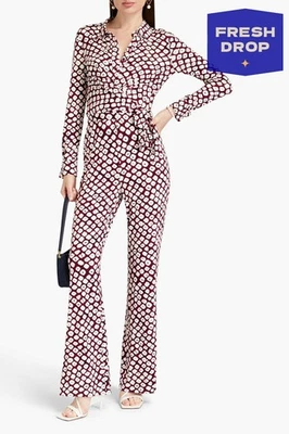 PVP €460 DIANE VON FURSTENBERG envoltura de una pieza talla L patrón geométrico elástico Foto 1 de 4