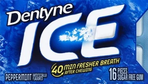 Goma sin azúcar helada DENTYNE, menta, 16 quilates - Imagen 1 de 1